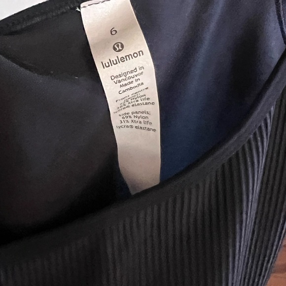 NWOT Lululemon Daily Lineup Tank black - Picture 8 of 9